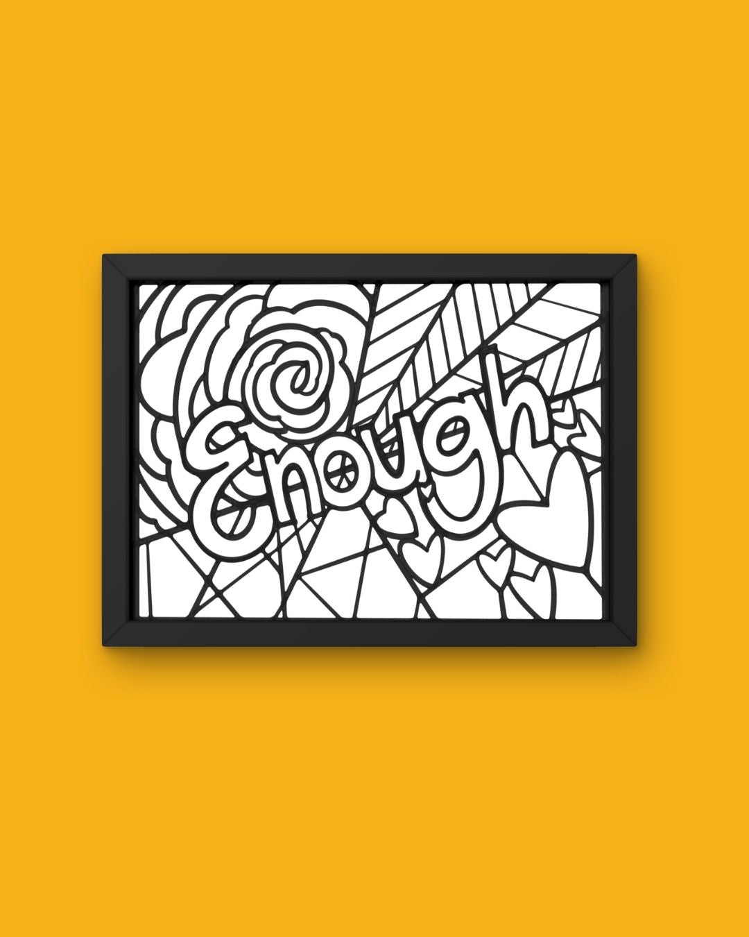Enough Coloring Page
