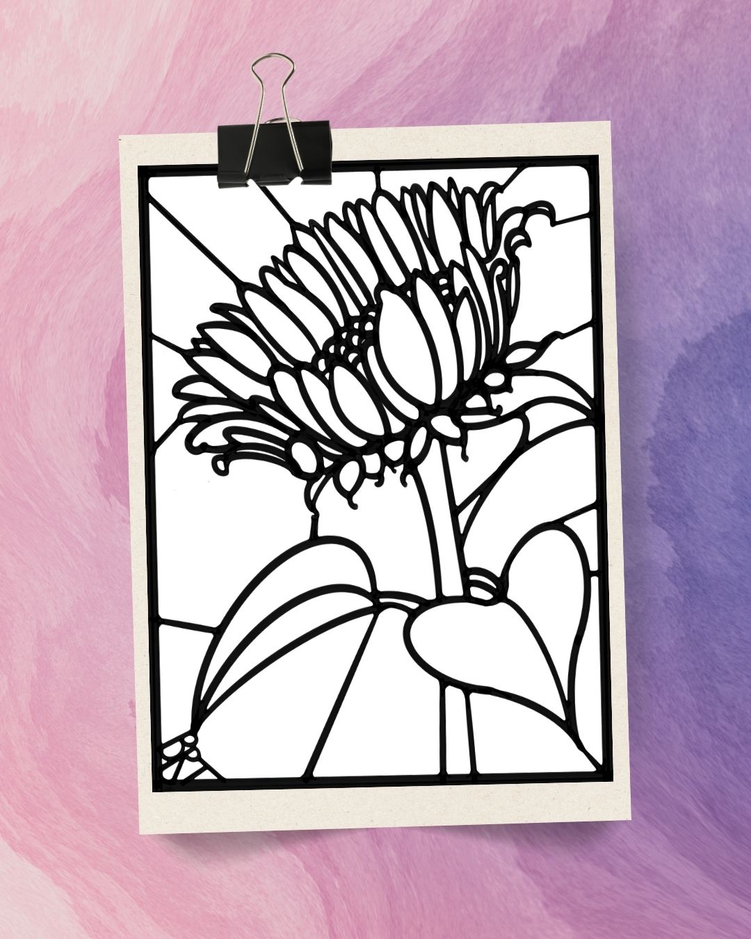 Face the Light Coloring Sheet (image license)