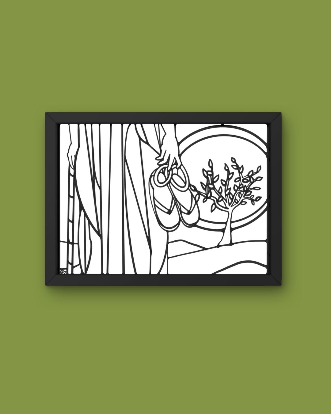 Holy Ground Coloring Sheet (image license)