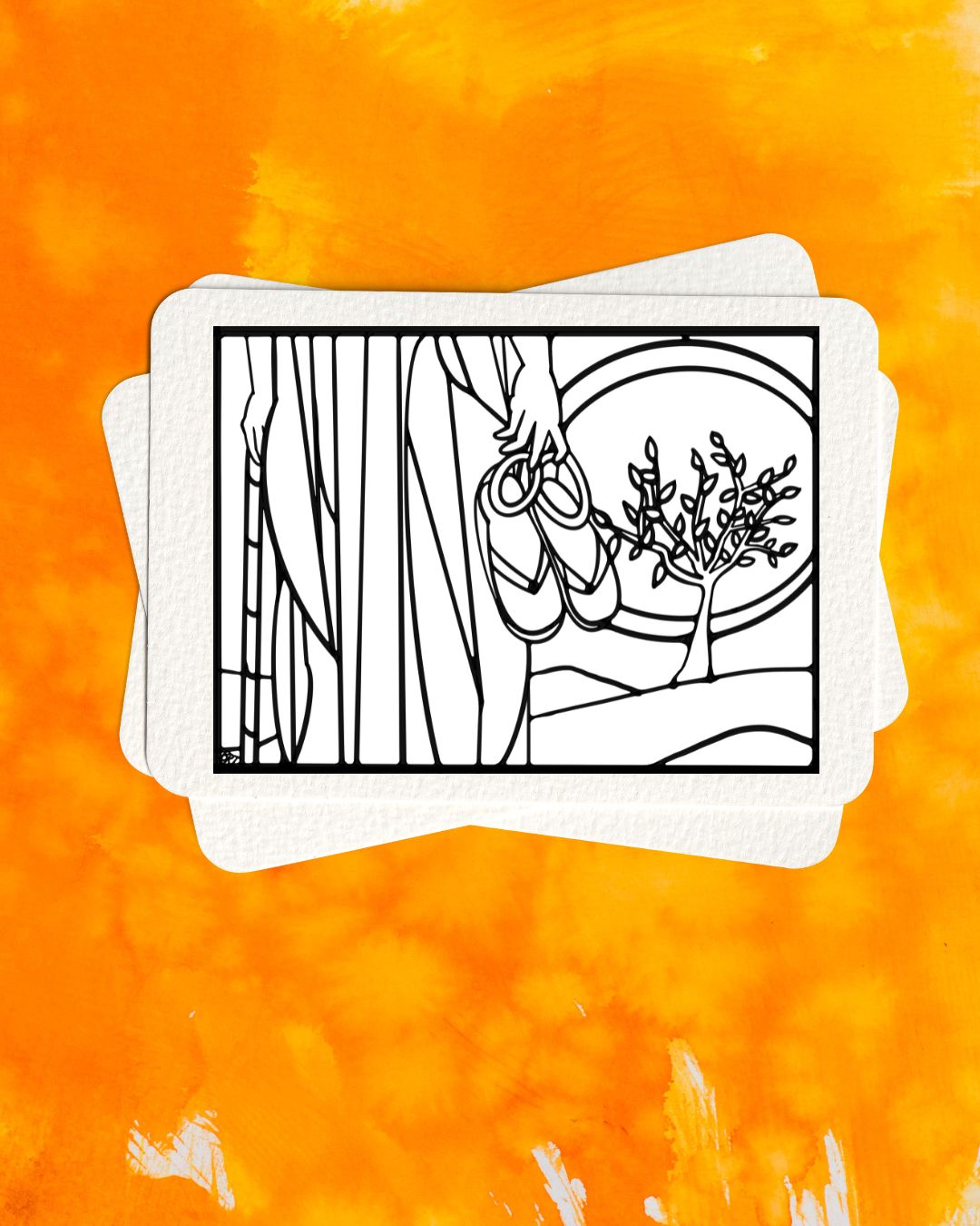 Holy Ground Coloring Sheet (image license)