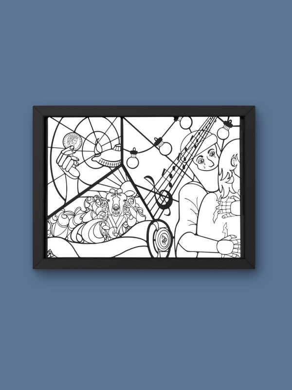 Lost and Found Coloring Sheet (image license)