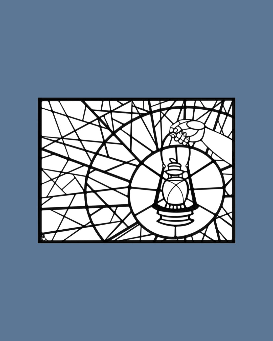 Step to the Edge of the Light Coloring Sheet (image license)