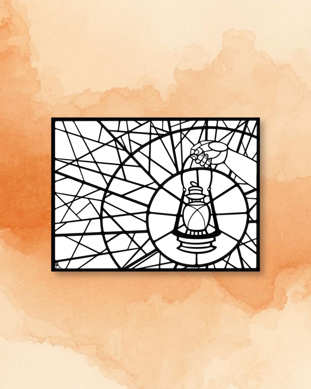 Step to the Edge of the Light Coloring Sheet (image license)