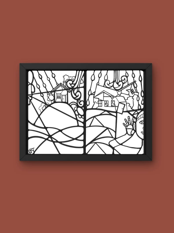 Wise and Foolish Builders Coloring Sheet (image license)
